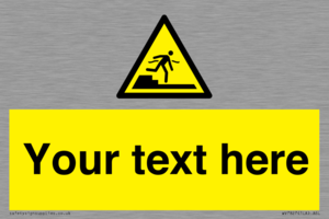 Custom warning Submerged step or steps